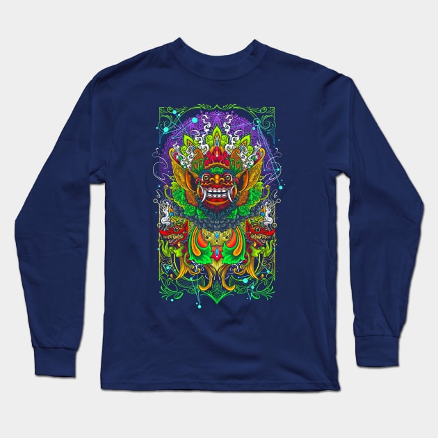 Balinese Barong Long Sleeve T-Shirt by angoes25